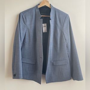 Banana Republic Crosshatch Stand-collar Blazer